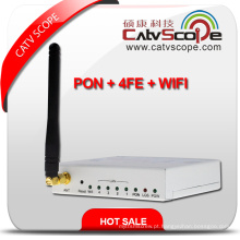 Alta qualidade e desempenho WiFi e 4fe Triple Play Gepon Ont / ONU